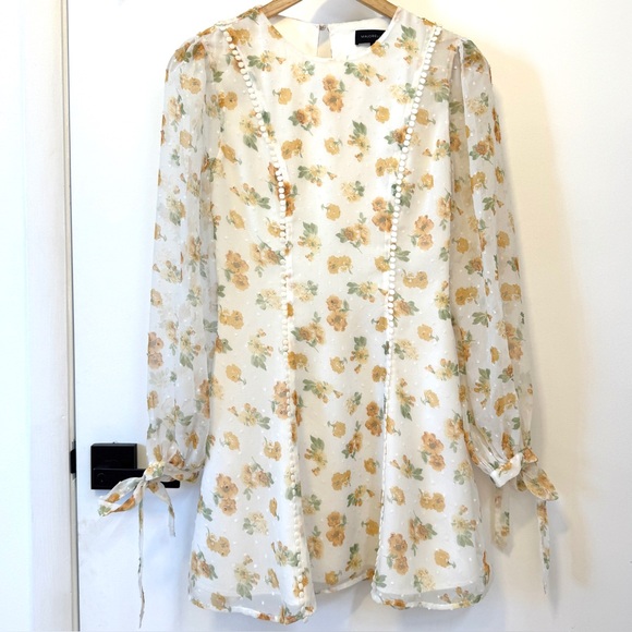 Majorelle Mini Dress in Misty Yellow - Picture 6 of 8